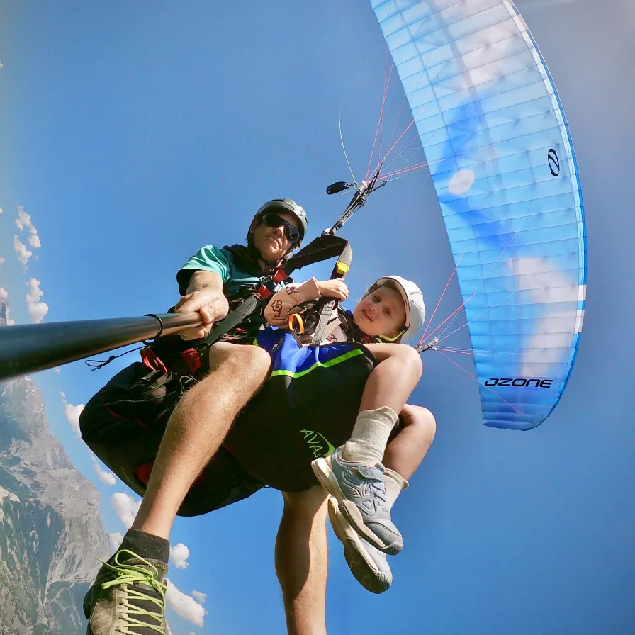 parapente biplace enfant